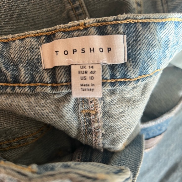 Topshop denim maxi skirt - sz 10 - Picture 5 of 6